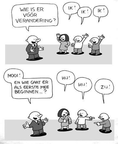 Verbeteren = Veranderen =Mensenwerk